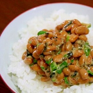 これがあれば満足！朝食の納豆丼（やわらかわかめ）